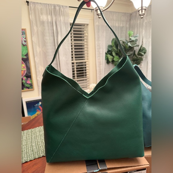 Bacalar Green Oversized Naomi Bag Portland Leather Goods - Picture 2 of 4